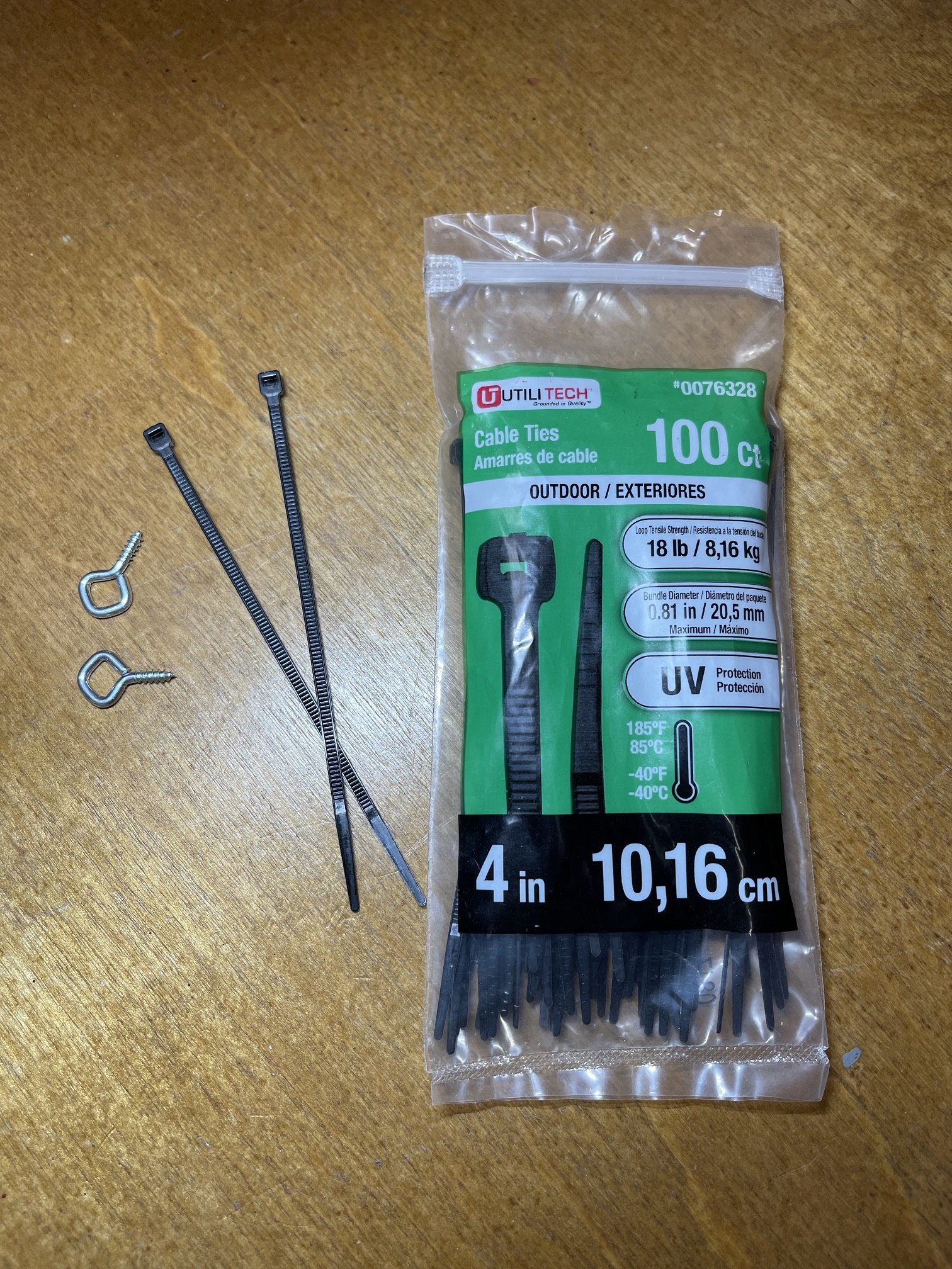 Eye Hooks and Small Black Tie Wraps.jpg