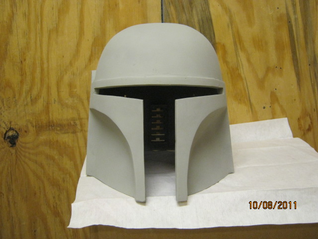 helmet 31 sanding complete first layer of primer.JPG