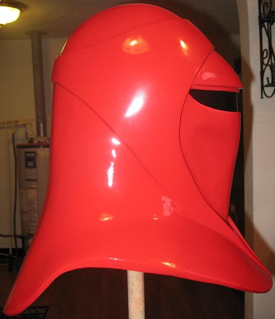 don post imperial guard helmet