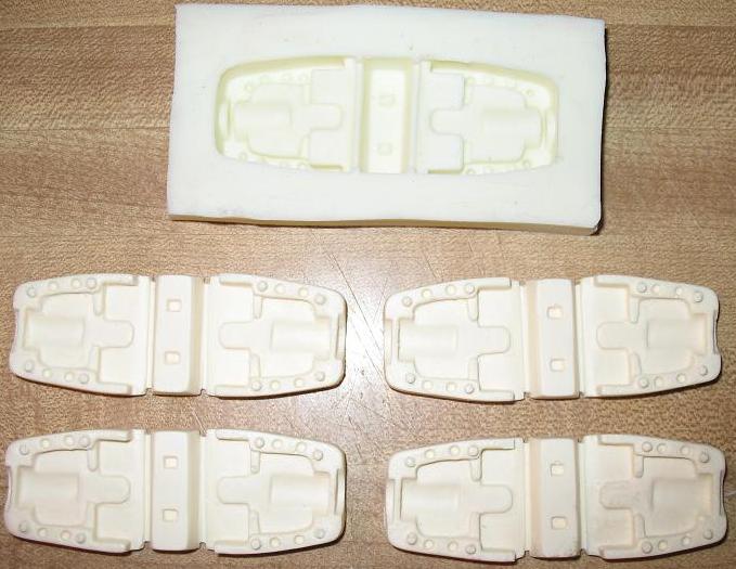 Split plug mold and casts.JPG