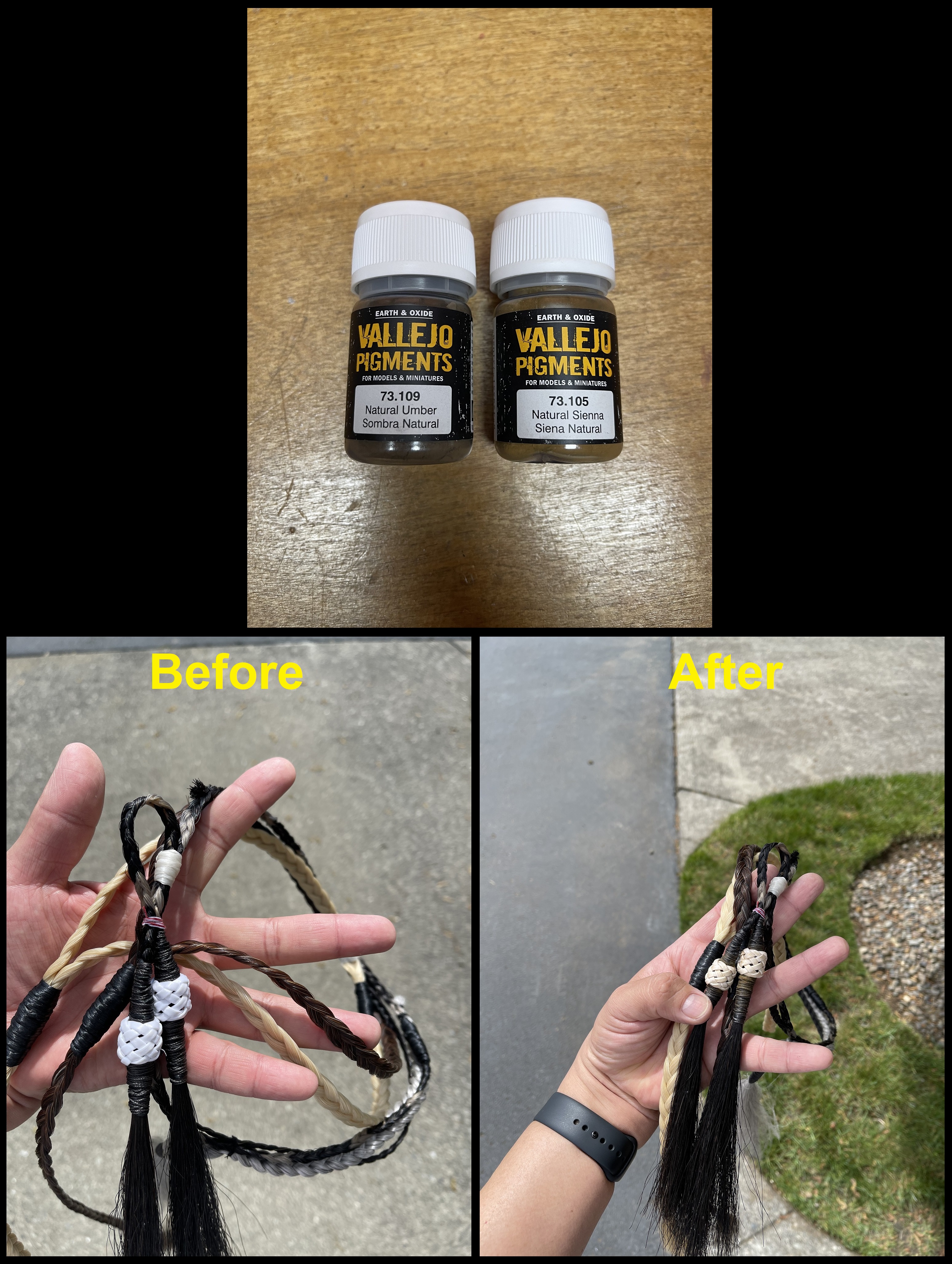 Woodman's ROTJ Wookie Braids - Before and After.jpg
