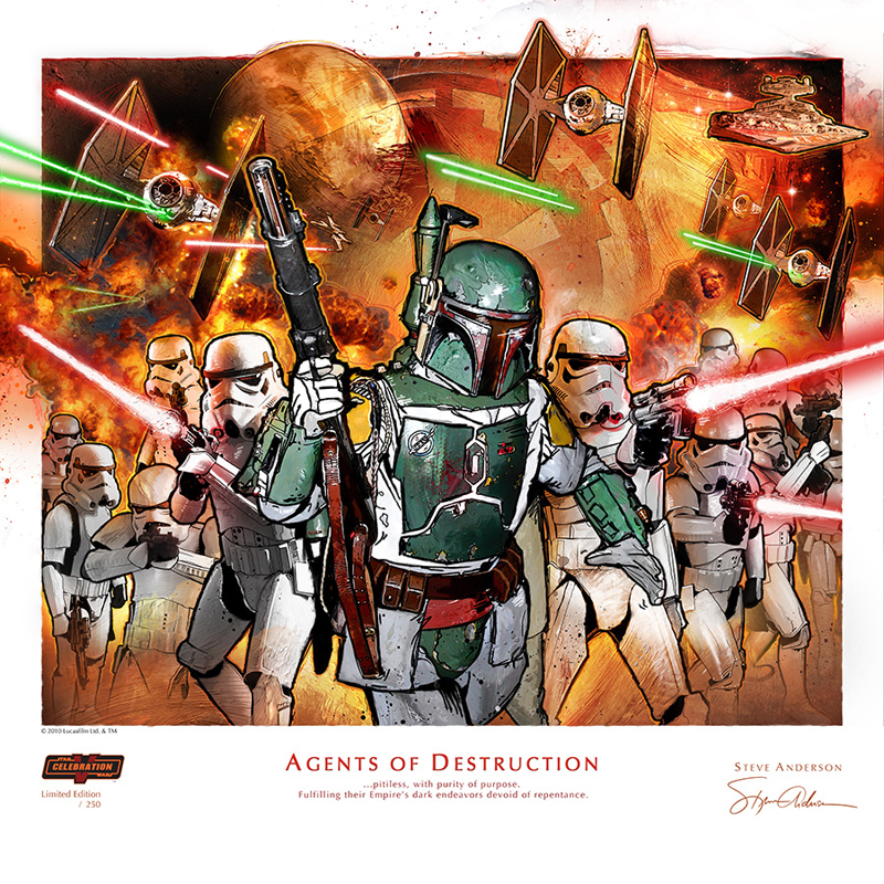 Art: Steve Anderson CV Litho. My Fett Suit