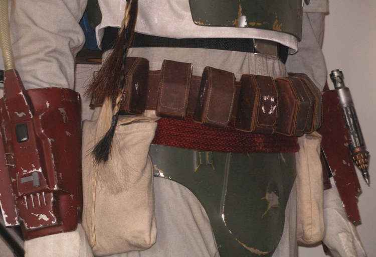 Belt and gauntlets