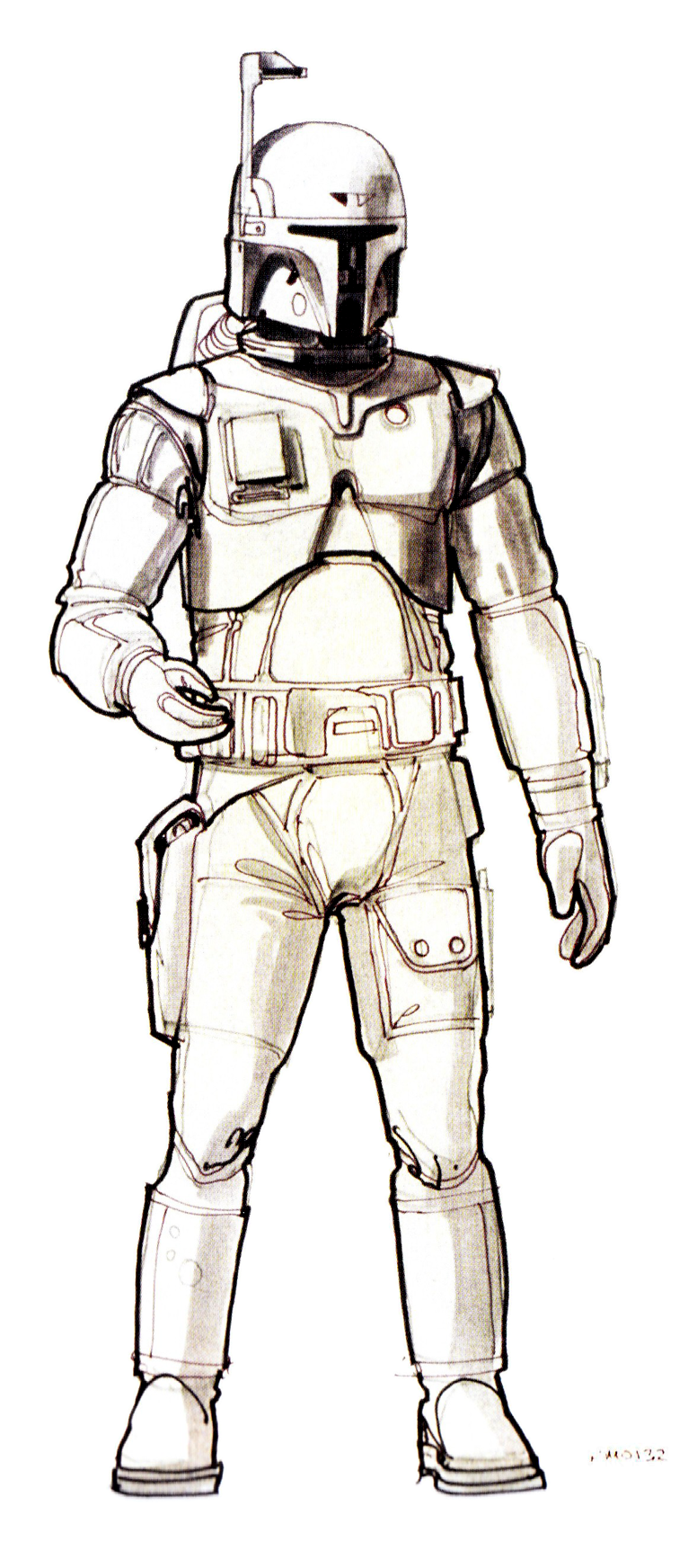 Boba Fett Concept Art by Ralph McQuarrie