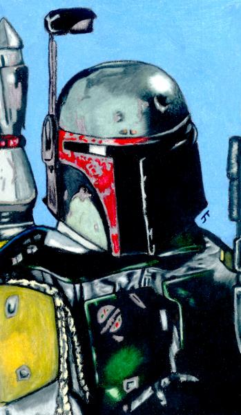Boba Fett Study - Colored Pencil