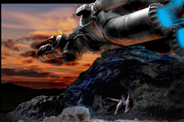 Burned pic Mauraders landing over Mikey