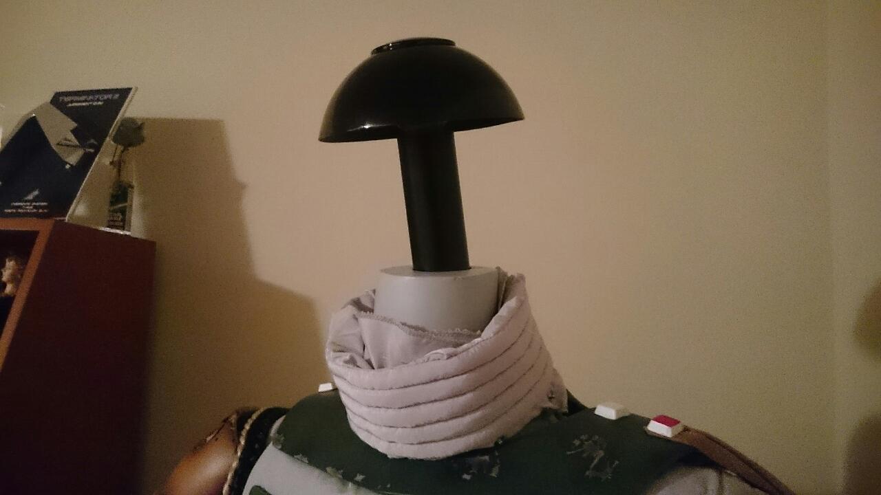 Custom helmet stand.