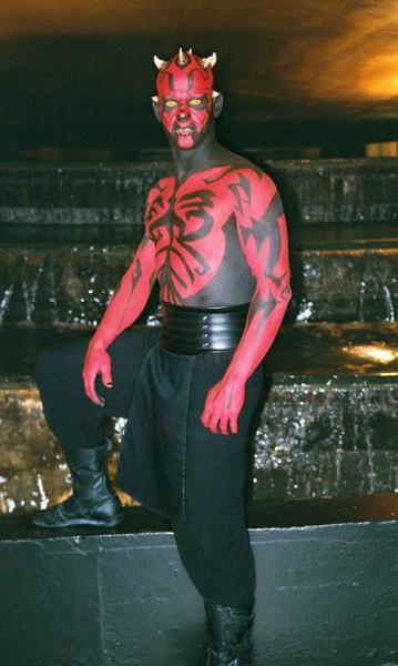"Darth Dave" at the Marriott fountain - Finally!
