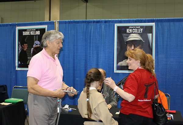 "Darth Vader" scaring yet another Jedi Padawan (my daughter).