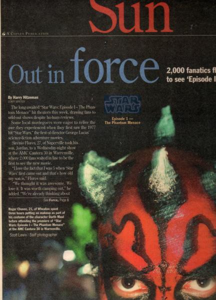 I dress up as Darth Maul
