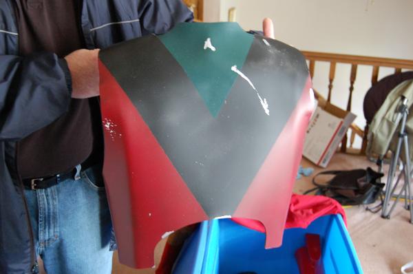 My back....will add a double cape later