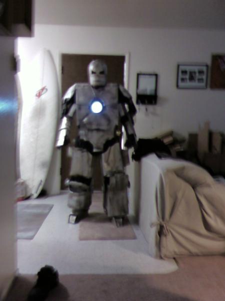 my costume. still not done in the pic. i did add wires and the engine in the back later but it did not hold. but i still wone a costume contest. Yeah!!!