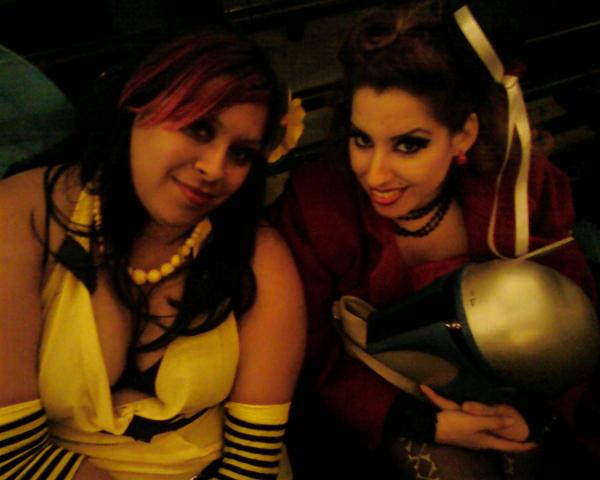 My cousin Julie, Me, and Jango's Helmet on Halloween 2007