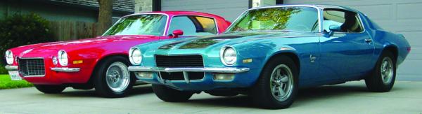Other projects...
My 1970 Camaro (Red) and my son's (Blue)