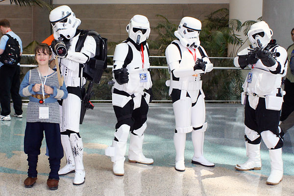 Padme and the Troopers
