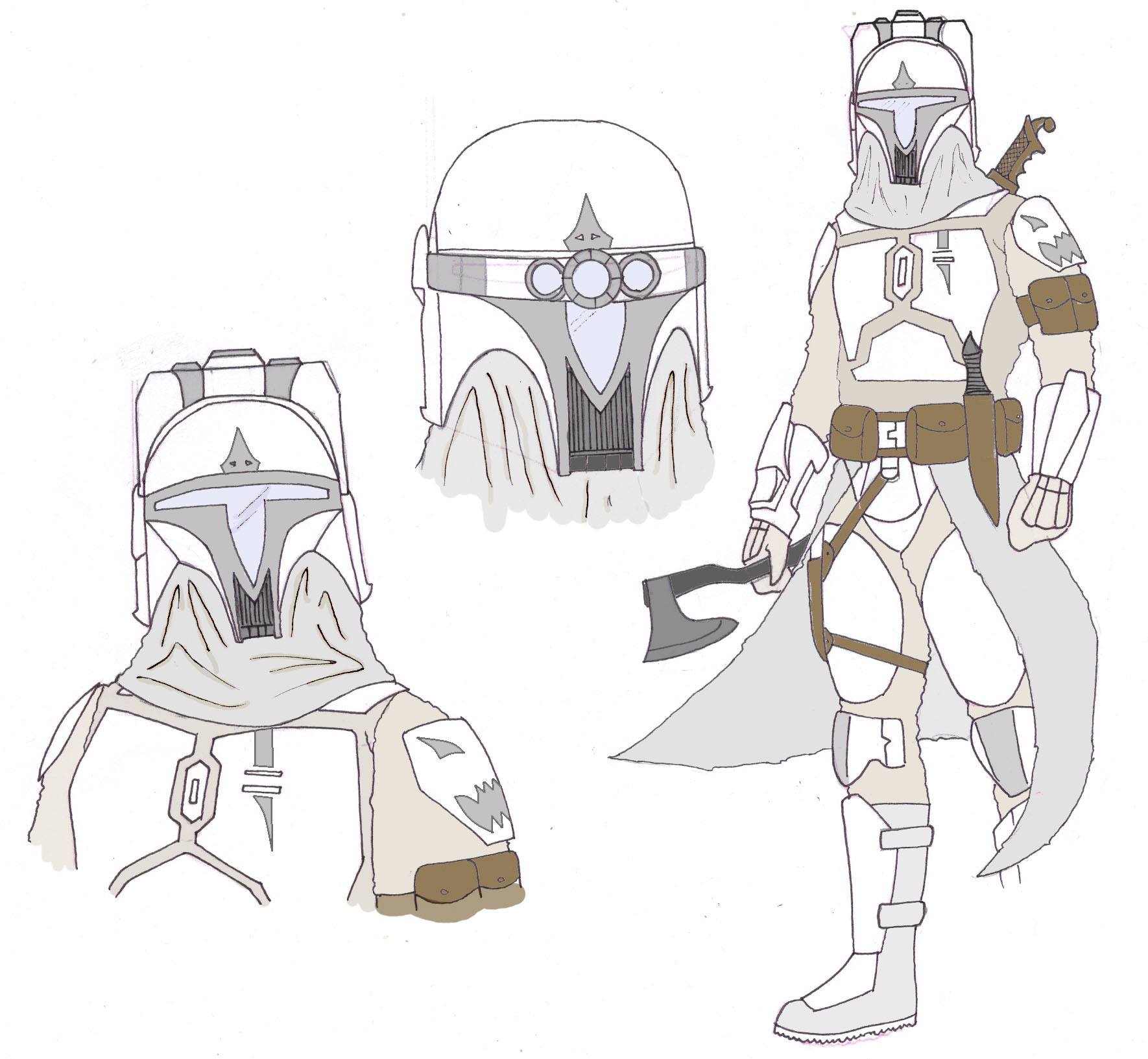 snow mando sketch