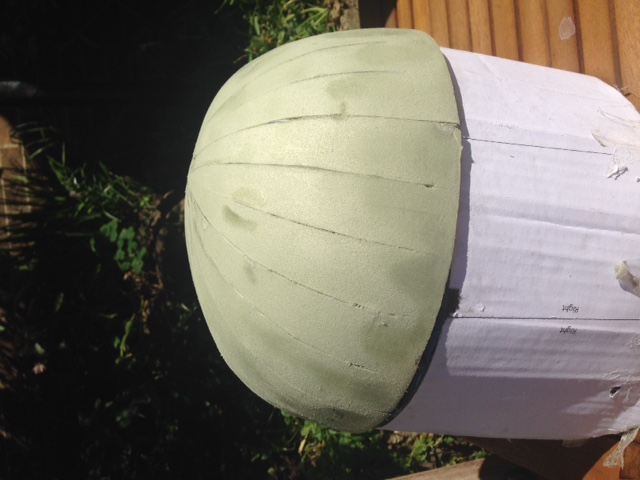 started helmet , using Rafal's diagrams, decided after a fail with board, to go with 5mm foam underlay :)