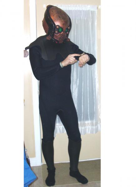 Suit is not completely finished.