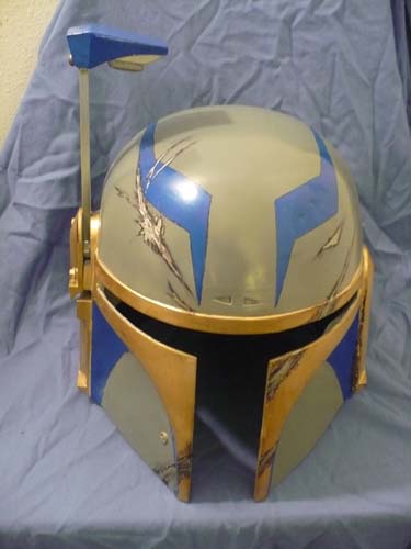 The second paint scheme for my helmet, just before I added some exterior parts and such.